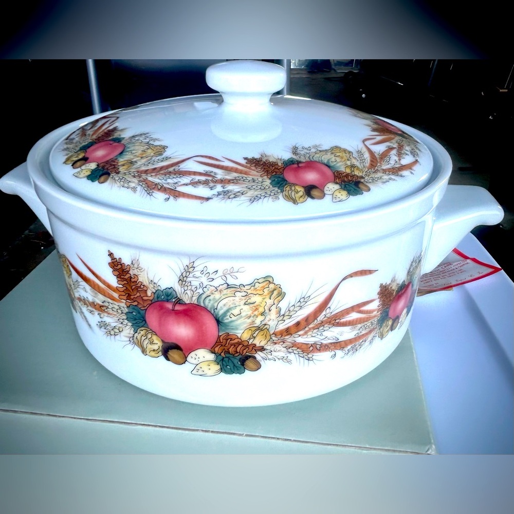 Andrea Sadek Autumn Cornucopia 1.5 Quart Casserole Dish
